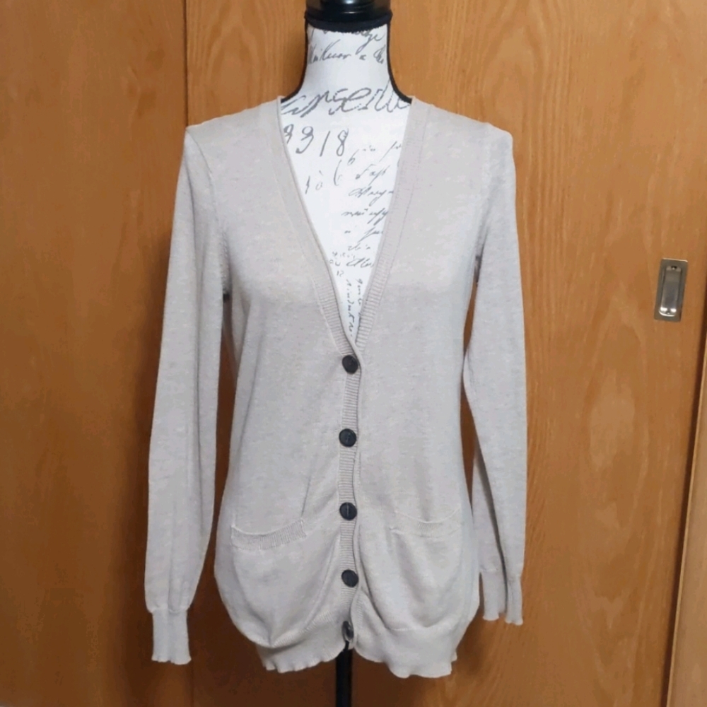 Laura Scott Tan cardigan size S